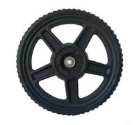 CWOQOCW 8-Inch Plastic Lawn Trimmer Wheel Replacement For Hand Push Grass for STRIMMERS, Garden for EDGER Accessory For Easy Maneuverability Around Obstacles, Black(1PC)