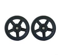 CWOQOCW 8-Inch Plastic Lawn Trimmer Wheel Replacement For Hand Push Grass for STRIMMERS, Garden for EDGER Accessory For Easy Maneuverability Around Obstacles, Black(2PCS)