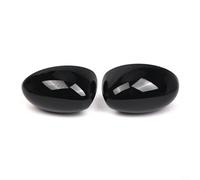 CWOQOCW ABS Rearview Mirror Housing for BMW for mini Cooper R50-R53 2000-2008 Manually Folding Shell Set Black Carbon Fiber Look Replacement Auto Accessory(Black)