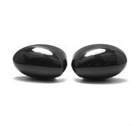 CWOQOCW ABS Rearview Mirror Housing for BMW for mini Cooper R50-R53 2000-2008 Manually Folding Shell Set Black Carbon Fiber Look Replacement Auto Accessory(carbon fiber)