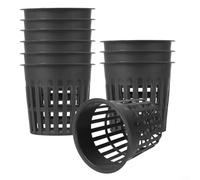 CWOQOCW Aquatic Plant Pots Garden Mesh Net Pots Set, Planting Containers For Aquaponics Growing Netted Baskets Slotted Mesh (12pcs)