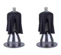 CWOQOCW Black Aluminum Alloy Bicycle Bar Ends For MTB Road Fixie Handlebars, 175Mm To 219Mm ID End With Expansion Screw, Lightweight Cycling Gear 2 Pack(Silver)