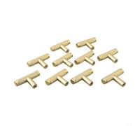 CWOQOCW Black Kitchen Cupboard Handle 50mm for t Bar Design Black Kitchen(Gold 10pc)