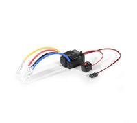 CWOQOCW Brushed Electronic Controller 60A Continuous 360A Peak For 1/10 RC Cars Boats, 6-12V ESC With for XT60, Adjustable Low Voltage Cut-off, for JUMPER Cap Programming, 2-3S(RED)