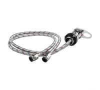 CWOQOCW Caravan Tap Stainless Steel Single Lever Shower Mixer Tap With 12Mm Push Fit Connections For RV Motorhome Campervan Caravan Bathroom Accessory