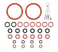 CWOQOCW Coffee Machine O-Ring Set 30pcs with Cleaning Brush for Saeco Spidem for gaggia Brewing Group Valve Seal Replacement Kit