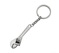 CWOQOCW Compact Adjustable Metal Spanner Keyring, Mini Wrench Key Chain, Decorative and Unique