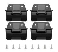 CWOQOCW Cooler Hinges Replacement for Igloo 25QT 52QT 72QT BMX, Sturdy Plastic Lid Repair Kit with Silver Screws for Camping Picnic Outdoor Cooking Easy Install(4sets)