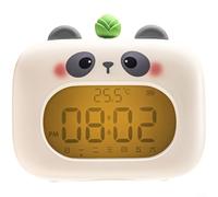 CWOQOCW Cute Cartoon LED Alarm Clock with Temperature Display, Weather Forecast, Multiple Alarms, Snooze and Adjustable Brightness for Kids Bedroom Desk(2)