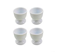 CWOQOCW Egg Cups, 4/8pcs Boiled Egg Holders Cups for Breakfast, for DURABLE Plastic Silicone Egg Cups Set White(4pcs)