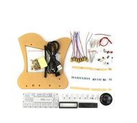 CWOQOCW Electronic Keyboard Welding Training Kit with Photoresistor Technology for Hobbyists to Learn Soldering 7 Tones Clear Shell(Parts + casing)