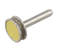 CWOQOCW Emery Concave Grinding Wheel Head 20Mm Diameter 6Mm Shank For Glass Jade Agate Beads Polishing Rounded Edges Curved Surfaces Rotary Tool Attachment(4x20mm)