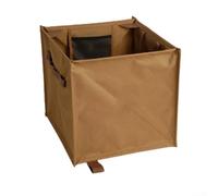 CWOQOCW Folding Climbing Arborist Throw Line Storage, Outdoor Foldable Oxford Cloth Trash Can, Tree Climbing Gear Throwline Box(khaki)