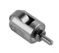 CWOQOCW for DIAL Indicator Roller Tip, Measuring Head Contact Parts, M25 Thread Stainless Steel Probe For for DIAL Gauges, Smooth Orientation Adjustment, 225Mm Length, 10Mm Roller Diameter