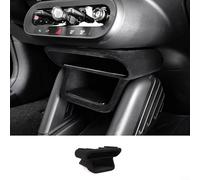 CWOQOCW For Mini Cooper Car Storage Box Interior Center Console Organizer Gear Shift Layered Storage Container For J01 EV Cooper E SE 2024 2025(Flocking Black)