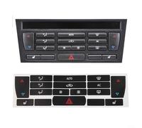 CWOQOCW For SAAB 9-3 2003-2007 Climate Control Button Repair Decals AC Heater Temperature Switch Panel Overlay Stickers Car Interior Accessories