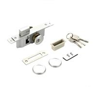 CWOQOCW Glass Door Lock for Office, Zinc Alloy Two-Way Latch Locking