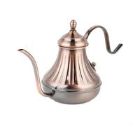 CWOQOCW Gooseneck Kettle, Stainless Steel Coffee Pot Hand Brewing Kettle Narrow Mouth Design, Pour Over Coffee and Tea Kettle(900ML Old Copper)