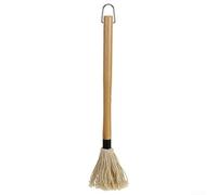 CWOQOCW Grill Basting Mop Wooden Long Handle BBQ Mop Brush Extra Replacement Heads for BBQ Grilling Smoking Steak (A)