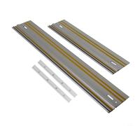 CWOQOCW Guide Rail Aluminum Extruded Guided Rails Track Saws Guide Rail for All of The Track Saw Applications and Woodworking Projects(1pair Clamps)