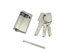 CWOQOCW Half Lock Cylinder for Interior Doors, Copper Security Door Lock with 3 Keys, Anti-Theft Pin Tumbler Design for Bedroom and Bathroom, 45mm/50mm(50mm)