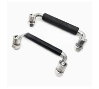 CWOQOCW Heavy-Duty 304 Stainless Steel Folding Handles, Folding Cabinet Handle With Rubber Grip, 90° Space-Saving Design For Toolboxes, Cabinets, And Industrial Applications(100mm)