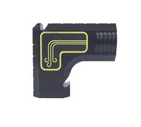 CWOQOCW High-Efficiency Table Saw Dust Adapter For Clean Workspace, Plastic Chip Collector With Curved Design, Quick Snap-On Installation For Most Saws, Black/Yellow Dust(Black)