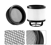 CWOQOCW High-Efficiency Washable Filter Set For Roborock H50 Ultra H60 Vacuums, Pre And Post Filters Capture 9997% Dust, Reusable Cleaning Parts, Black And White, 2 Pieces