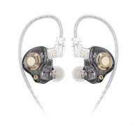 CWOQOCW High Fidelity Earphones with Noise Cancelling and Custom Tuning for Music and Gaming (Black)