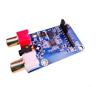 CWOQOCW I2S for ADC Audio Capture Module Development Board, 24-Bit 192K/96K Sampling, Master Slave Mode, for RCA 35mm Input, 6dB Gain, No Driver Required