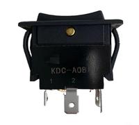 CWOQOCW IP67 Rocker Switch for Toggle Control, 4-Pin 6-Pin 125VAC On/Off, Waterproof Dustproof for Car Dishwasher, Black Plastic Body(4P 3 Position)