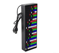 CWOQOCW LED Music for SPECTRUM VU Meter Indicator, 1624-Segment Rhythm Light, Sound Activated RGB Display Lamp With Volume Control For DIY Kit Bedroom Party(Mixed colors)