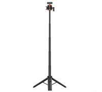 CWOQOCW Magnetic Selfie Tripod with Remote for Insta360 X5, Horizontal Vertical, ABS Build, Black