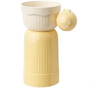 CWOQOCW Magnetic Toothbrush Holder Wall Mounted With Dust-Proof Cover, 3-in-1 Bathroom Organizer Shelf And Cup Rack, Quick-Dry Storage For Electric Brushes, No Drilling Installation,(White And Yellow)