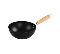 CWOQOCW Non-Stick Wok Pan, Frying Pan, Kitchen Cookware Iron Skillet With Wooden Handle For Home Cooking(20CM)