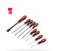 CWOQOCW O-Ring Hook and Pick Set 9-Piece Alloy Hand Tools with Rubber Grip for Automotive Seal Removal and CNC Machine Maintenance