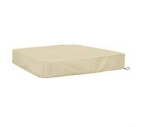 CWOQOCW Outdoor Garden Sandpit Cover Square Waterproof Protection Sand Cover With Elastic Edge For Kids Play Area Beige (200 * 200 * 20cm)