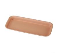 CWOQOCW Plastic Rectangular Plan0ter Tray Flower Pot Saucer Plant Saucer Drip Trays Plant Water Catcher Tray Pebble Trays for Indoor Pots Plants Bonsai(Brown S)