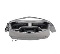 CWOQOCW Portable Splashproof Game Console Case, for Switch 2 ROG X PS Portal MSI Claw Steam Deck with Mesh Pocket PU Storage Bag 17X35x11CM Gray