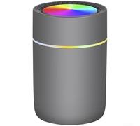 CWOQOCW Portable USB Car Humidifier 350ml Mini Sound Wave Aromatherapy Diffuser with Colorful LED Lights for Home Office or Car(K15 - Gray)