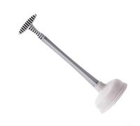 CWOQOCW Powerful Drain Plunger Tool With Thickened Rubber Head, Extra Large Sink Unclogger For Toilet, Kitchen And Floor Drains, Sturdy Plastic Handle, Blue(Gray toilet plunger)