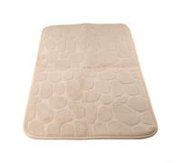 CWOQOCW Premium Nonslip Pebble Carpet, Soft Memory Foam Bathroom Mat, Various (Khaki)