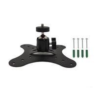 CWOQOCW Projector Wall Mounted Bracket with 360 Degree Horizontal Rotation, Compatible with Standard 1/4 Inch Thread Projectors, Metal Construction for Stable Support