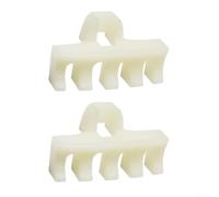 CWOQOCW PVC Badminton Stringing Load Spreader for 10x6mm Slot, High Pressure Frame Protector to Prevent Breakage, Wire Groove Design for Accurate Stringing at Club(White)