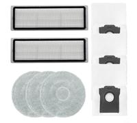 CWOQOCW Replacement Filter, Mop Cloth And Dust Bag Set For JONR X1 MAX, for DEERMA X80 X90 Ultra, for EVERYBOT Q11 Vacuums To Trap Dust And Maintain Clean Floors(A)