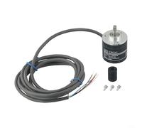 CWOQOCW Rotary Encoder E6B2-CWZ6C 5V DC 6Mm Shaft 100-2000 P/R Metal Shell For CNC Motor Control Automation Industrial Equipment(2000P/R)