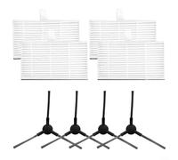CWOQOCW Side Brushes And Filter Set For GRUNDIG VCR 2330 Robot Vacuum Cleaner Replacement Filters Edge Cleaning Accessories Sturdy Easy Install Gray White(A)