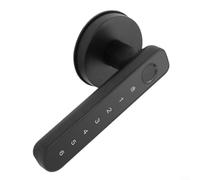 CWOQOCW Smart Door Lock, Smart Handle Door Lock With Fingerprint, Password, Card-Access And One-Grip Open, Compatible With For Tuya Smart Home Integration For Office Or Residential Use(Basic)