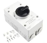 CWOQOCW Solar DC Rotary Isolator Switch 32A 4 Pole 1000V IP66 Rated Photovoltaic Load Breaker Disconnect Switch
