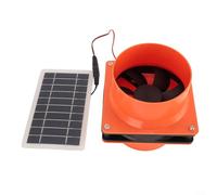 CWOQOCW Solar Powered 4-Inch 130CFM Silent Exhaust Fan Kit for RV Greenhouse Chicken Coop Easy Installation Sustainable Ventilation